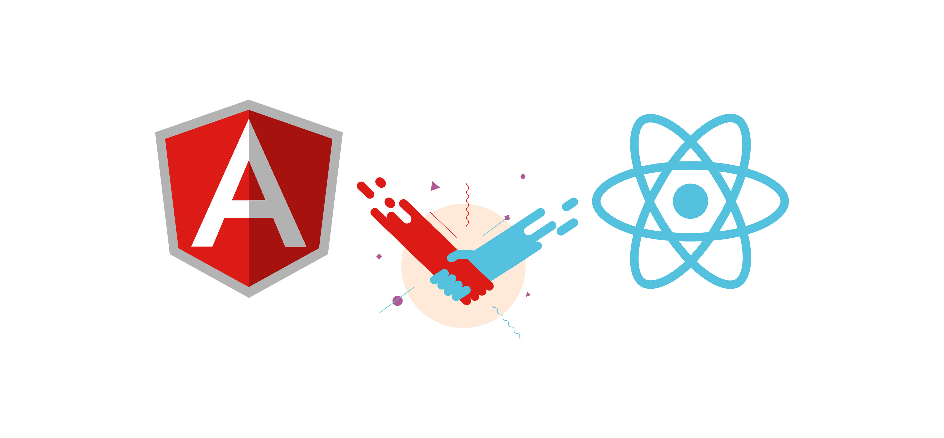 Image result for Angular or React